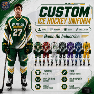  Custom Low MOQ Direct Manufacturer Full Print Jersey and Pants Sets Premium Quality Breathable Mesh Fabric Ice Hockey Uniform - Product Image 5