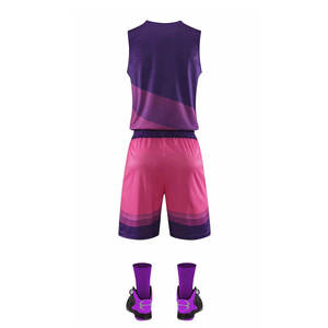 Uniforme de basket-ball personnalisé fabriqué au Pakistan, impression par sublimation, short respirant, séchage rapide, 100% polyester, prix de gros - Product Image 4