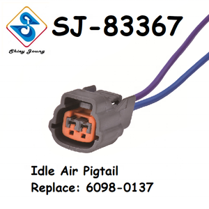 Harnais de câblage automobile 2 broches 6098-0137 Connecteur femelle automobile 2 voies Prise Harnais de câblage en queue de cochon - Product Image 2