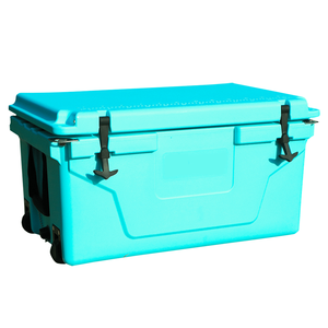 Hot Selling 2022 Blue 65QT Outdoor <b>Cooler</b> <b>Box</b> Popular Fishing <b>Ice</b> Chest for Camping - Product Image 1