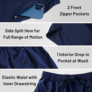 Pantalones Cortos Deportivos Convertibles para Hombre, con Cierre, Transformables, para Correr, Entrenar, Hacer Senderismo, Versátiles, 2 en 1, Utilitarios y Adaptables - Product Image 2