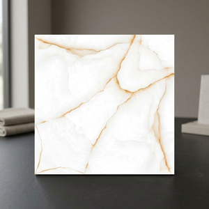 Carrelage en céramique effet marbre italien 60x60 cm pour usage domestique, 24x24, 8 mm, effet bookmatch, brun/marbre, porcelaine 600x600 mm, brique réfractaire, sol de hall - Product Image 5