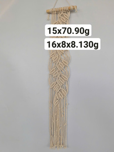 Hot Sell Designs Luxury Narrow Macrame <b>Leaves</b> <b>Wall</b> Hanging <b>Decors</b> Retro Space Accessories Gifts Classic Handmade - Product Image 2