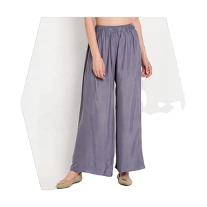 Women's Casual Wear <b>Pyjamas</b> Custom Colors Elastic Waist Closure Eco-Friendly Breathable Rayon <b>for</b> <b>Summer</b>-Leading Indian Exporter - Product Image 3