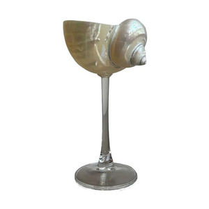 Shell Craft SeaShell <b>Wine</b> Glasses Personalized Wedding Bridesmaid Gifts Bridal Gift-Giving Events Party <b>Goblets</b> Anniversary Gift - Product Image 2