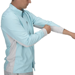 Nouvelle Chemise Tendance pour Hommes à Boutons, Anti-UV UPF 50+, Manches Longues, Poignets Côtelés, Logo Personnalisé, Grandes Tailles, Vente en Gros - Product Image 6