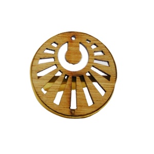 Dernière bague en laiton en bois plaqué or à la mode faite à la main pour filles et femmes - Product Image 1