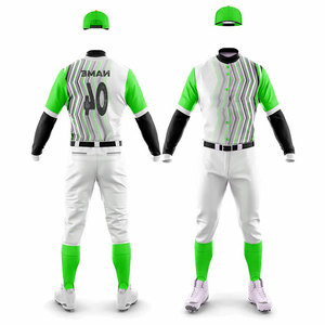 Polyester/Nylon Mesh <b>Baseball</b> Uniform Printed Wholesale Top Quality Summer All Season Uniform Kids Club Player Softball Uniform - Product Image 1