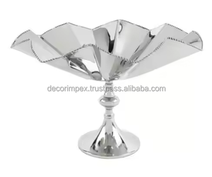Fundición de aluminio niquelado de alta calidad de lujo moderno frutero MESA CENTRO DE MESA Vintage clásico superventas frutero - Product Image 4