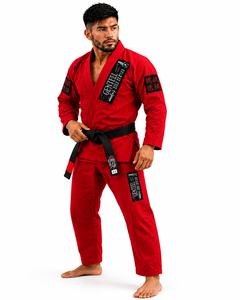 Custom BJJ Gi 450 GSM Pearl Weave 100% Cotton Brazilian Jiu Jitsu Uniform Shrink-Proof Breathable Durable Embroidery OEM Private - Product Image 1