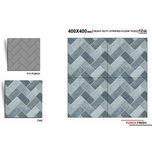 กระเบื้องปูพื้นลายชนบทกันลื่นชนิดพอร์ซเลน หนาพิเศษ ขนาด 400x400 มม. ผิวเรียบด้วยระบบดิจิตอล ป้องกันการลื่น คุณภาพสูง - Product Image 3