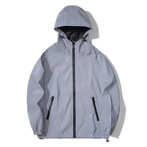 <b>Waterproof</b> Reflective <b>Jackets</b> Windproof Reflective Windbreaker Outdoor Hiking Customized Outdoor Training Fashion Windbreaker - Product Image 1