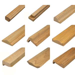 ไม้ตกแต่งผนังแบบแข็งสำหรับโรงแรม แถบปิดผนังสไตล์ยุโรป ลายเส้นแบบหัวเข็มขัด  แบบธรรมชาติหรือแบบทาสี - Product Image 1