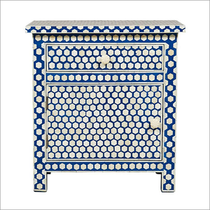 Meubles marocains design moderne, écologiques, faits à la main, en os incrusté - Table verte pour appartement, artisanat naturel FAIZA CRAFT - Product Image 5