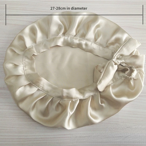 Silk Hair <b>Bonnet</b> For Women Sleeping Cap Luxury Natual Silk Sleep Cap Night <b>Bonnet</b> Cap Hair Protection Turban Head Wrap - Product Image 6