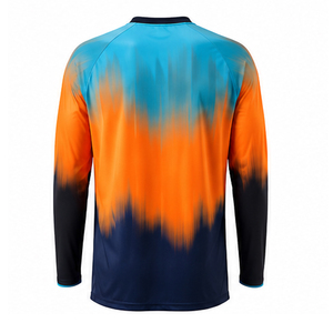 เสื้อเจอร์ซีย์มอเตอร์ครอสสั่งทำพิเศษ ระบายอากาศได้ดี พิมพ์ลายแบบ Sublimation ออกแบบลายของคุณเอง สไตล์ใหม่ แขนยาว สีพื้น - Product Image 3