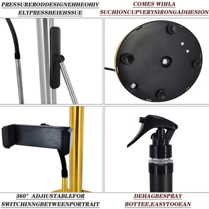Supporto per Telefono Cellulare 3 in 1 in Acciaio Inossidabile, Braccio Pieghevole Regolabile a 360 Gradi, Supporto per Rotolo di Carta Igienica, Istruzioni in 2 Minuti - Product Image 2