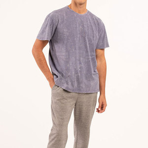 Camiseta Moderna con Lavado Ácido para Hombre, Estilo Urbano, Material Ligero y Transpirable, Comodidad Durante Todo el Día para la Temporada de Verano - Product Image 6