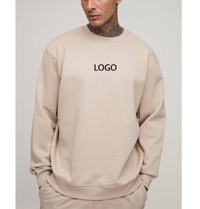 เสื้อสเวตเชิ้ตเนื้อผ้านุ่มพิเศษ สัมผัสนุ่มฟู สำหรับกิจกรรมกลางแจ้ง ผ้าฝ้ายสั่งทำได้ สไตล์คู่รัก สีนู้ด น้ำหนักปานกลาง คอกลม - Product Image 4