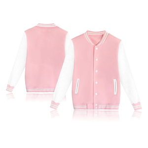 OEM Custom Winter Nylon/Cotton Sleeve Wool <b>Baseball</b> <b>Jacket</b> <b>Men</b> Plus Cotton Varsity <b>Jackets</b> Stand Cartoon Windproof Breathable - Product Image 2