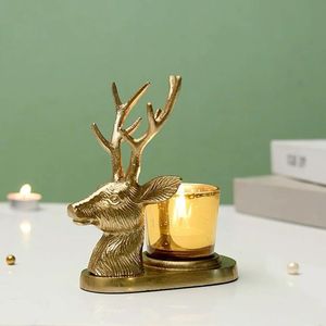 Porte-bougie moderne en laiton massif – Élégant support décoratif pour bougies coniques, idéal pour la maison, le salon, les centres de table de mariage - Product Image 1