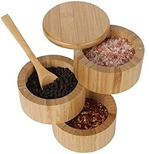 Acacia Magnetic <b>Spice</b> <b>Jars</b> & Box with Spoons-Eco-Friendly Minimalist Design for Kitchen Giveaways - Product Image 2