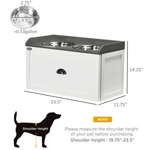 Ciotola Rialzata in Acciaio Inossidabile per Cani 4L, Distributore Automatico Portatile di Cibo per Animali Domestici, Ciotola per Cuccioli con Capacità 6L - Nessuna Spedizione nei Fine Settimana - Product Image 5