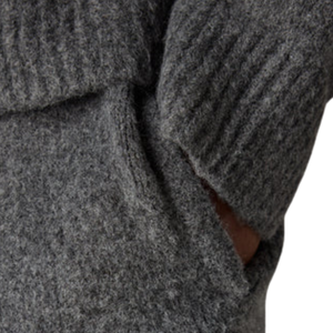 Knitted Barrel Leg Joggers Charcoal Elastic Waist Knit <b>Pants</b> Casual Lounge Wear Unisex Comfort Fit Modern Street Style - Product Image 4