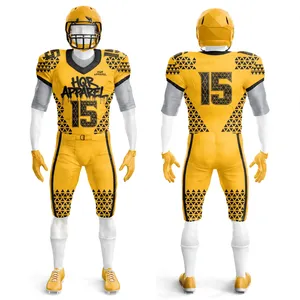 Uniforme de football américain unisexe sans manches en spandex et polyester de haute qualité, séchage rapide, impression par sublimation personnalisée du nom de l'équipe - Product Image 4