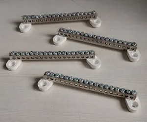 Brass Neutral Link <b>Terminal</b> for Electrical Distribution Board High Conductivity Durable Safe Power Connection Panel Wiring - Product Image 3