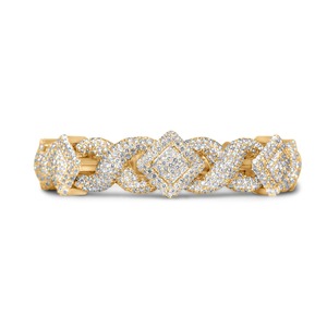 Trendsetting Lab Grown Diamond 10mm Cuban <b>Bracelet</b> 14K <b>Solid</b> Gold Plated Hip Hop Luxury for Certified DVINS JEWEL Unisex Gift - Product Image 1
