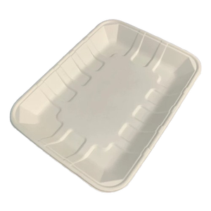Barquette jetable écologique en canne à sucre 10x6 pouces pour viande fraîche, fruits et légumes frais – Solution de stockage alimentaire pour hôtels - Product Image 1