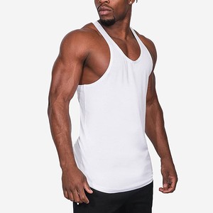 Men's <b>White</b> V-Neck Tank Top Solid Color Knitted Breathable Casual Style - Product Image 3