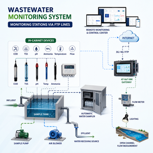 Sistema de Monitoreo de Aguas Residuales Industriales con Informes de Datos por FTP |   Plataforma de Cumplimiento Ambiental |   OEM Disponible - Product Image 1