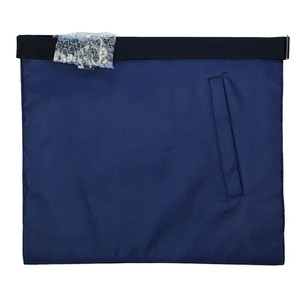 Tabliers maçonniques en cuir brodés faits main, réglables, de luxe, pour cérémonies, design exclusif, avec épingle de sûreté, personnalisables, très résistants à la lavage - Product Image 2