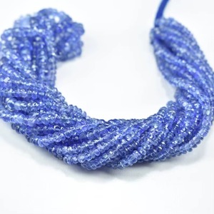Natural Tanzanite Faceted Rondelle Gemstone Beads 3MM 4MM Tanzanite Beads Strand For Jewelry Making Wholesale Price Bulk Supply - Product Image 5