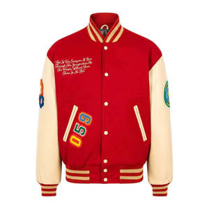 Chaqueta Varsity Personalizada de la Mejor Calidad para Adultos y Jóvenes, Última Moda, Mangas Largas, Colores Personalizados, Bordado, Lana - Product Image 1