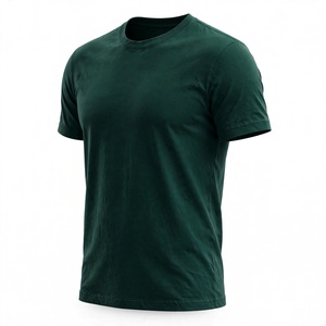 T-shirt en coton uni à col rond et manches courtes pour homme, coupe classique, couleur unie, jersey décontracté, beige, respirant, logo au dos, de BD - Product Image 5