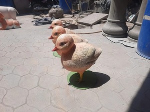 Unique Design Fiberglass Duckling Statue Handmade Outdoor <b>Ornament</b> for Garden Lawn Patio and Home Decor Available At Reasonable - Product Image 5