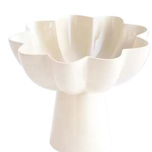 Bol en forme de fleur de 9,7 pouces de diamètre pour servir les aliments, vaisselle décorative pour les fêtes - Product Image 3