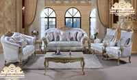 Stilvolles Teakholz-Sofa-Set mit Schnitzereien für das Wohnzimmer - Königlicher Stil, klassische Handwerkskunst, anpassbare Größe & Farbe, DST EXPORTS