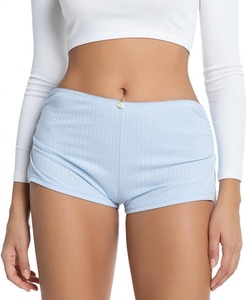 Shorts de mujer recién llegados, modelo 2026, tela microelástica, cintura alta, longitud corta, logotipos personalizados, estilo hip hop. - Product Image 2