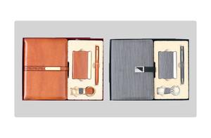 Ensemble Cadeau d'Affaires en Cuir de Luxe de Qualité Export, Stylo Personnalisé Gravé, Porte-clés, Porte-cartes (Couleur Personnalisée) pour Offrir en Cadeau - Product Image 3