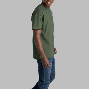 T-shirt personnalisé pour homme, coupe standard, 100 % coton, respirant, léger, manches courtes, col rond, usage quotidien décontracté, usine OEM ODM - Product Image 4
