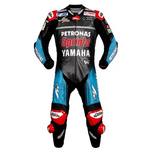 ชุดแข่งรถมอเตอร์ไซค์แบบชิ้นเดียว Fabio Quartararo MotoCP Ramaha ระดับมืออาชีพ พร้อมเกราะป้องกัน CE ระดับ 2 แบบจั๊มสูท/ชุดแข่ง - Product Image 1
