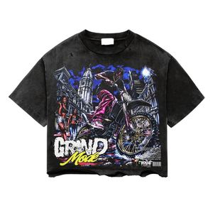 Camisetas de Hombre 2026 de Alta Calidad, Fabricación Personalizada, Corte Holgado, Bajo Desgastado, con Logotipo Personalizado Serigrafiado - Product Image 2