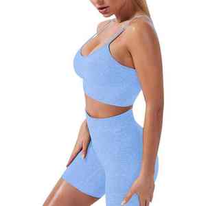 Conjunto Deportivo Casual de Alta Calidad para Mujer, Top sin Mangas, Leggings Transpirables de Cintura Alta y Conjunto de Sujetador Deportivo para Yoga - Product Image 5