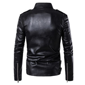 Chaqueta de Cuero para Motociclistas Outfitize, Resistente, para Hombre, con Bolsillos para Armadura Extraíbles, Ropa Exterior Profesional para Motociclistas - Product Image 5