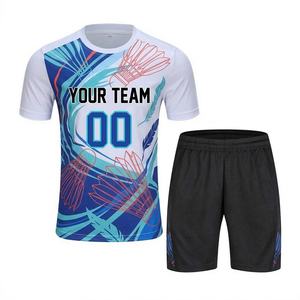 High Quality Customised Men's Tennis Wear with Sublimate Printing 100% Polyester T-Strap Full Sleeve Custom Team Brand Name - Product Image 1