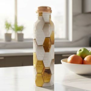 Bouteille de bière en cuivre de qualité supérieure, design classique, hermétique, anti-fuite, grande capacité, bouchon push-pull, compatible lave-vaisselle, cadeau d'affaires - Product Image 3